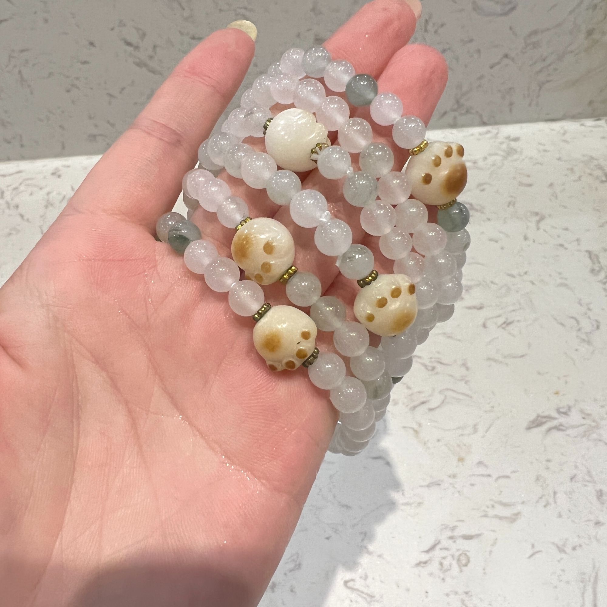 天山翠 猫爪手串百搭可爱