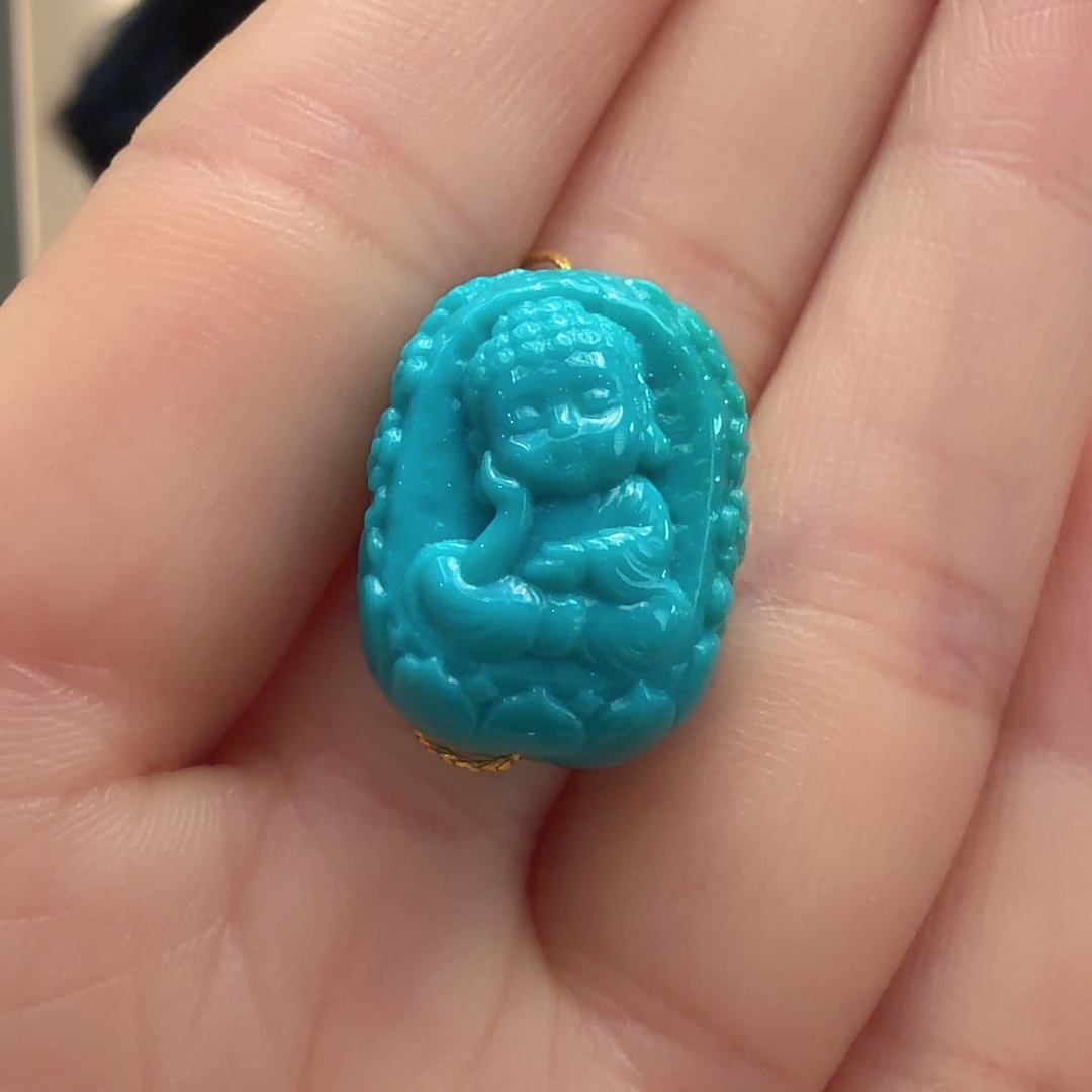 绿松石未镶嵌颈饰