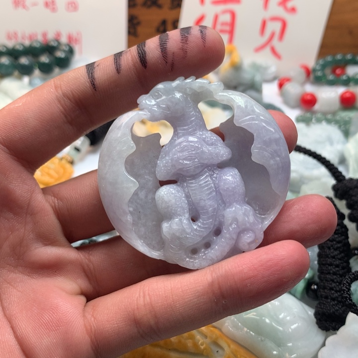 颈饰未镶嵌翡翠保真天然a货翡翠