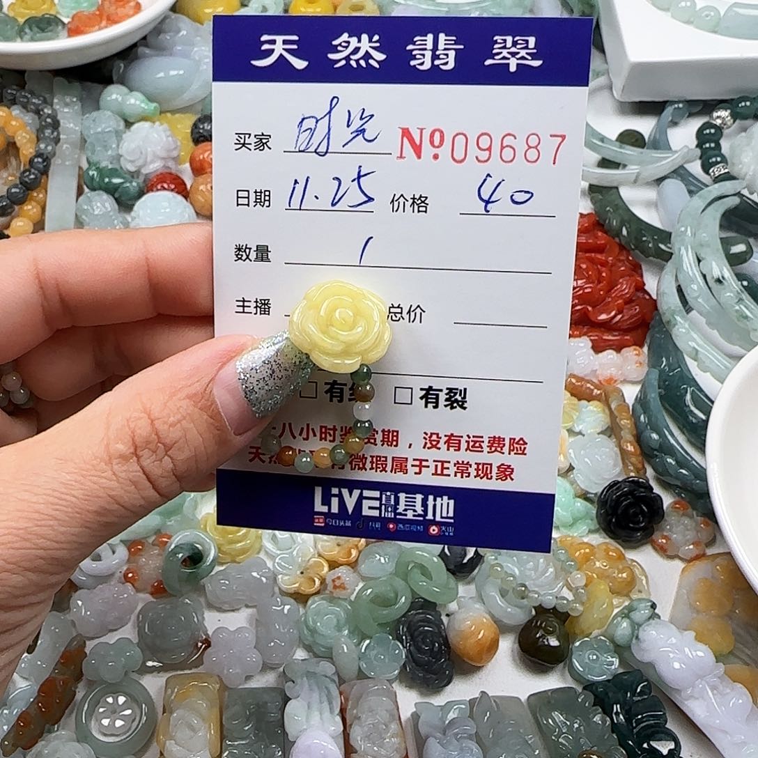 ****光翡翠未镶嵌颈饰555