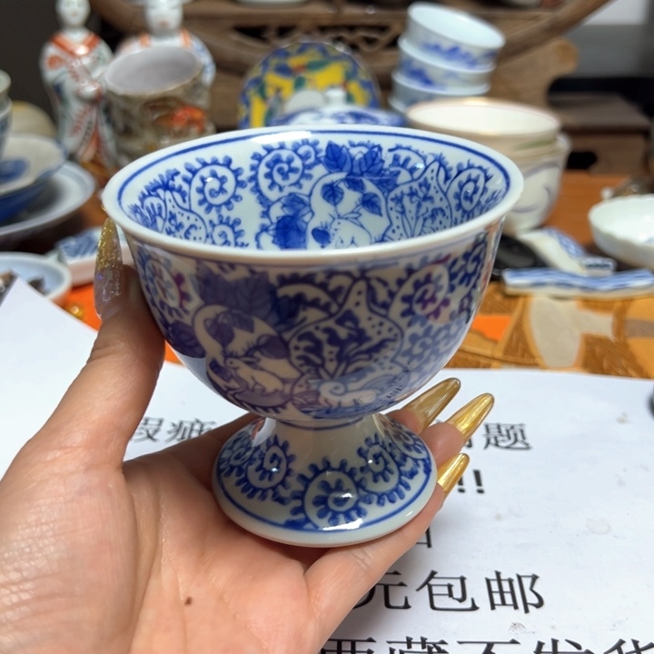 盖碗瓷器直播放漏中