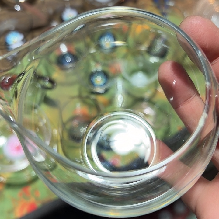 玻璃手工艺品玻璃茶器已破汝红