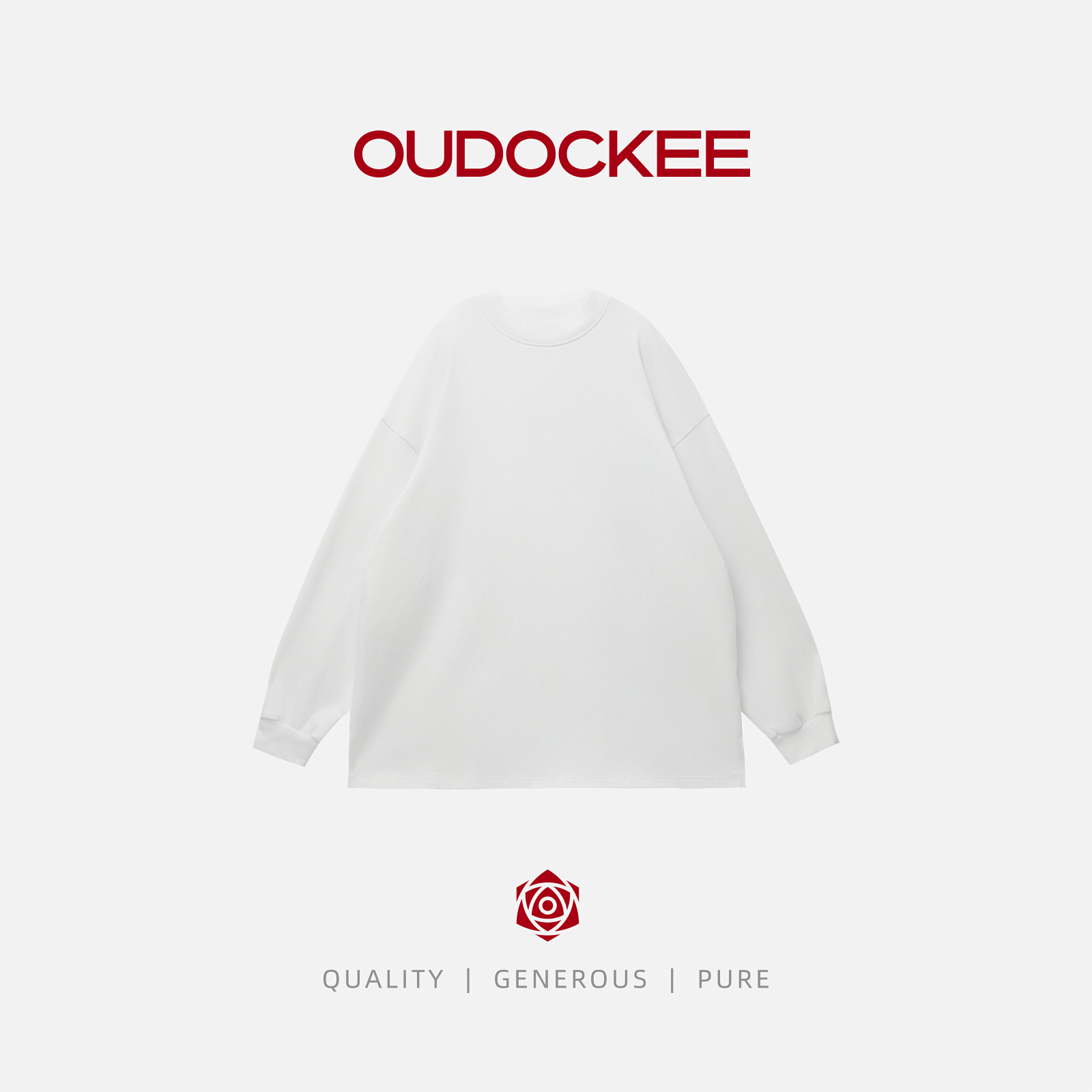 OUDOCKEE 鸥鸥 【打底王后】 时髦韩系新款简约长袖百搭 TACE663T
