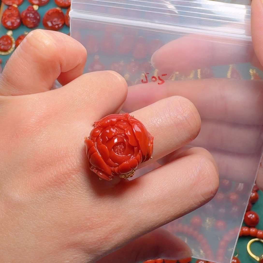 南红玛瑙南红 银S925镶嵌