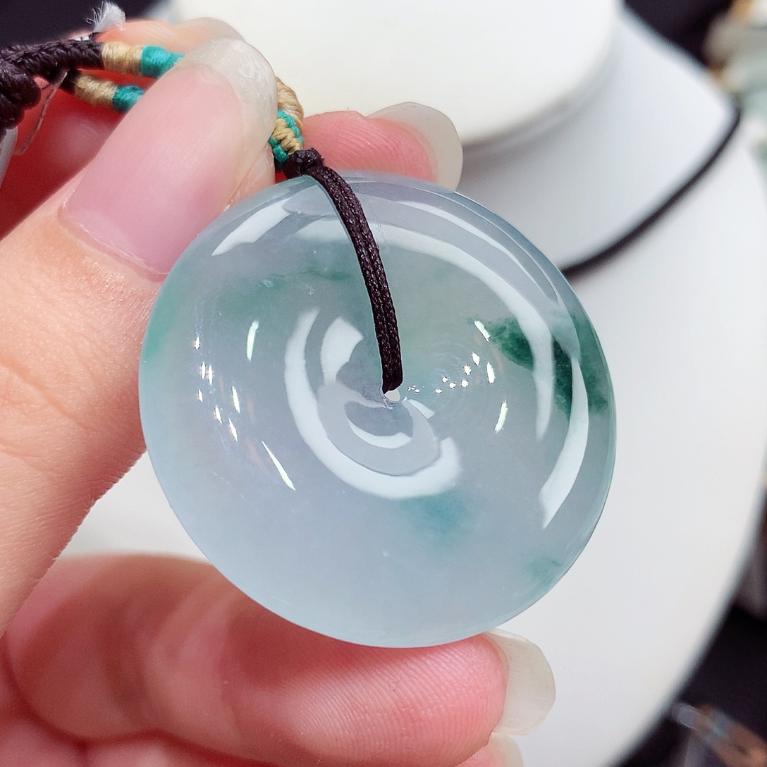 翡翠未镶嵌胸饰翡翠39，33.9/6