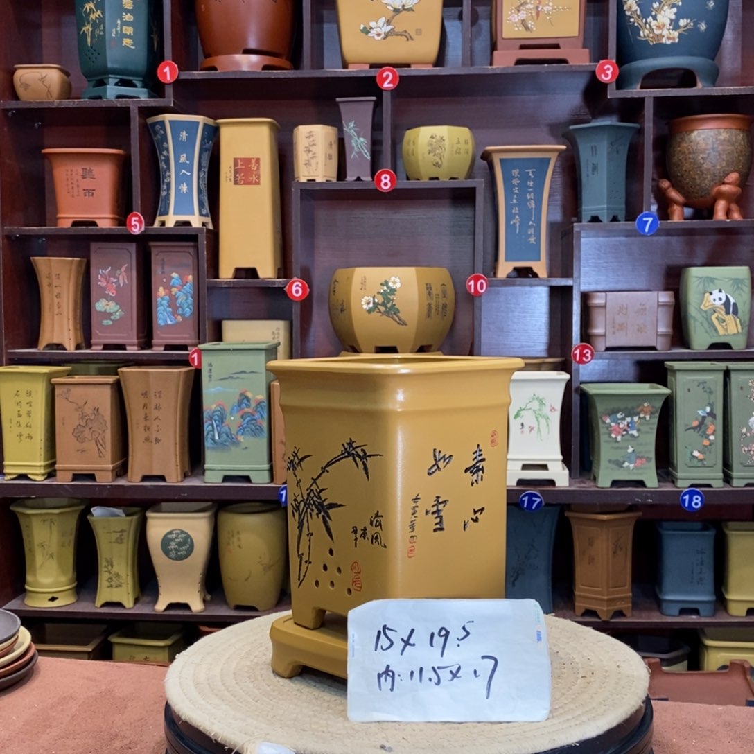 紫砂花盆紫砂花盆