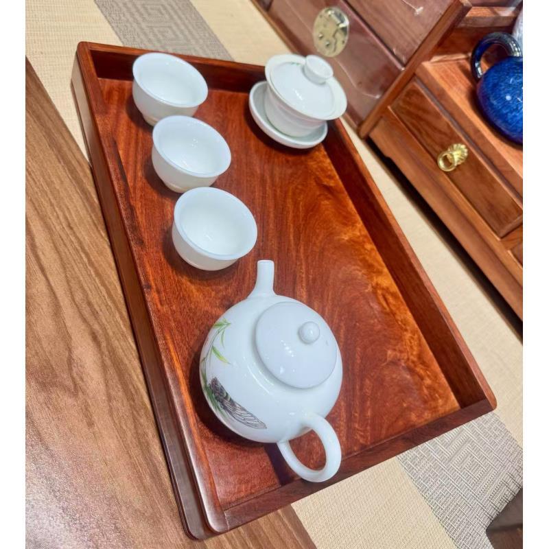 新款实木大号托盘客厅茶几桌面收纳盒茶具收纳独板纹理清晰家用