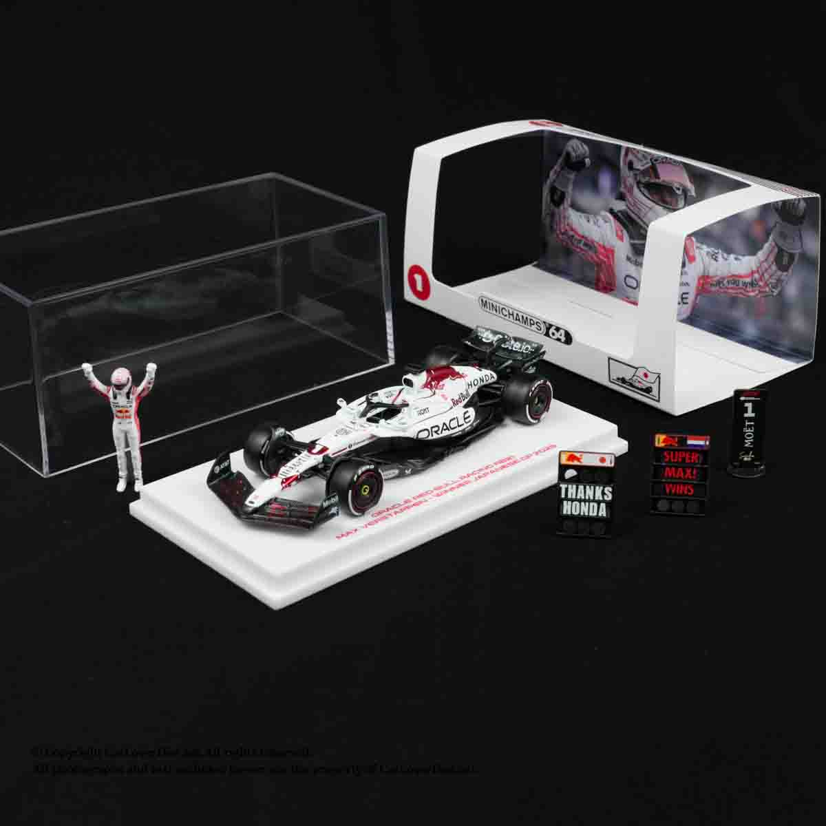 现货 迷你切 1:64 白牛F1 RB21 2025日本站winner人偶套装合金车