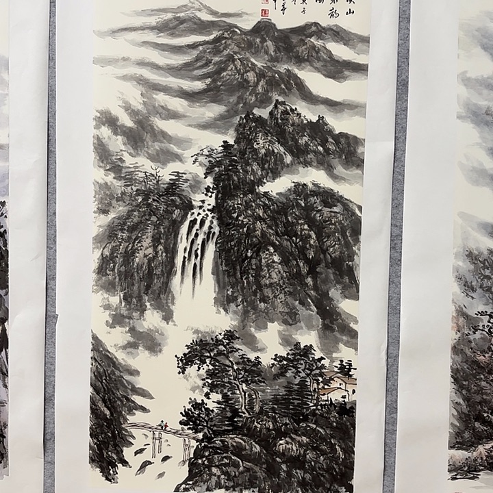 国画花鸟的翅膀和翅膀是白色100.50