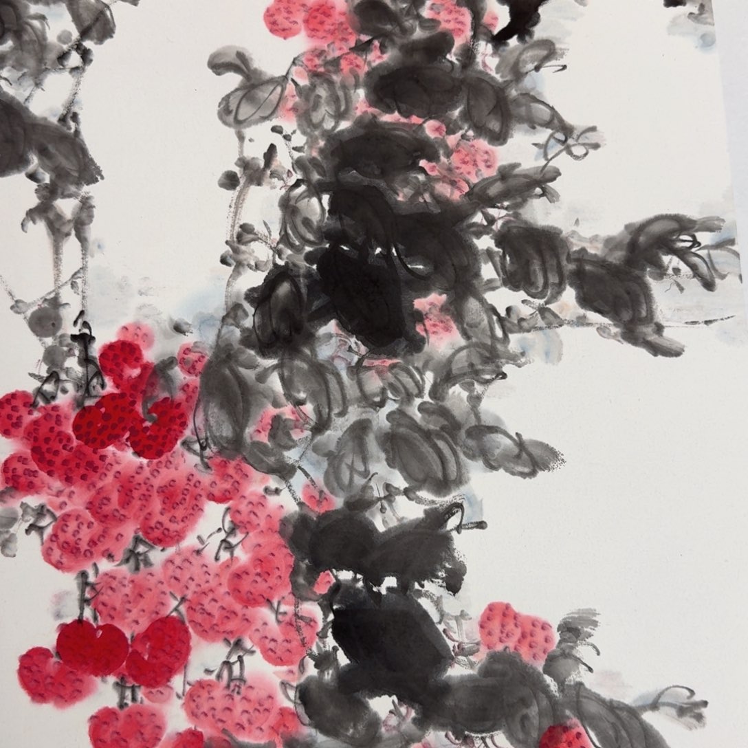 国画纯手绘山水花鸟作品