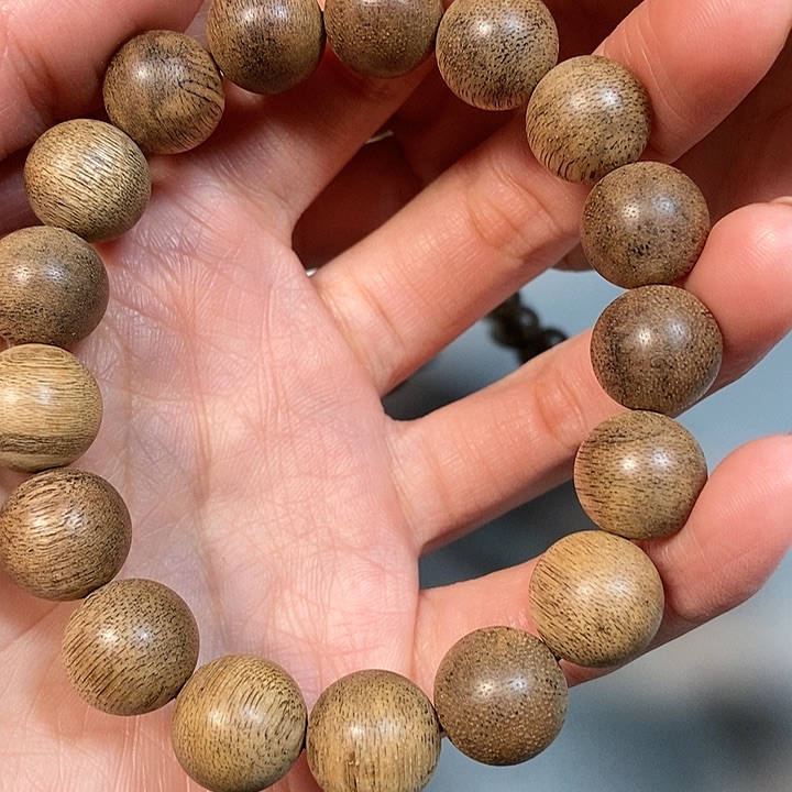 沉香手串天然野沉香文莱1.3，75号