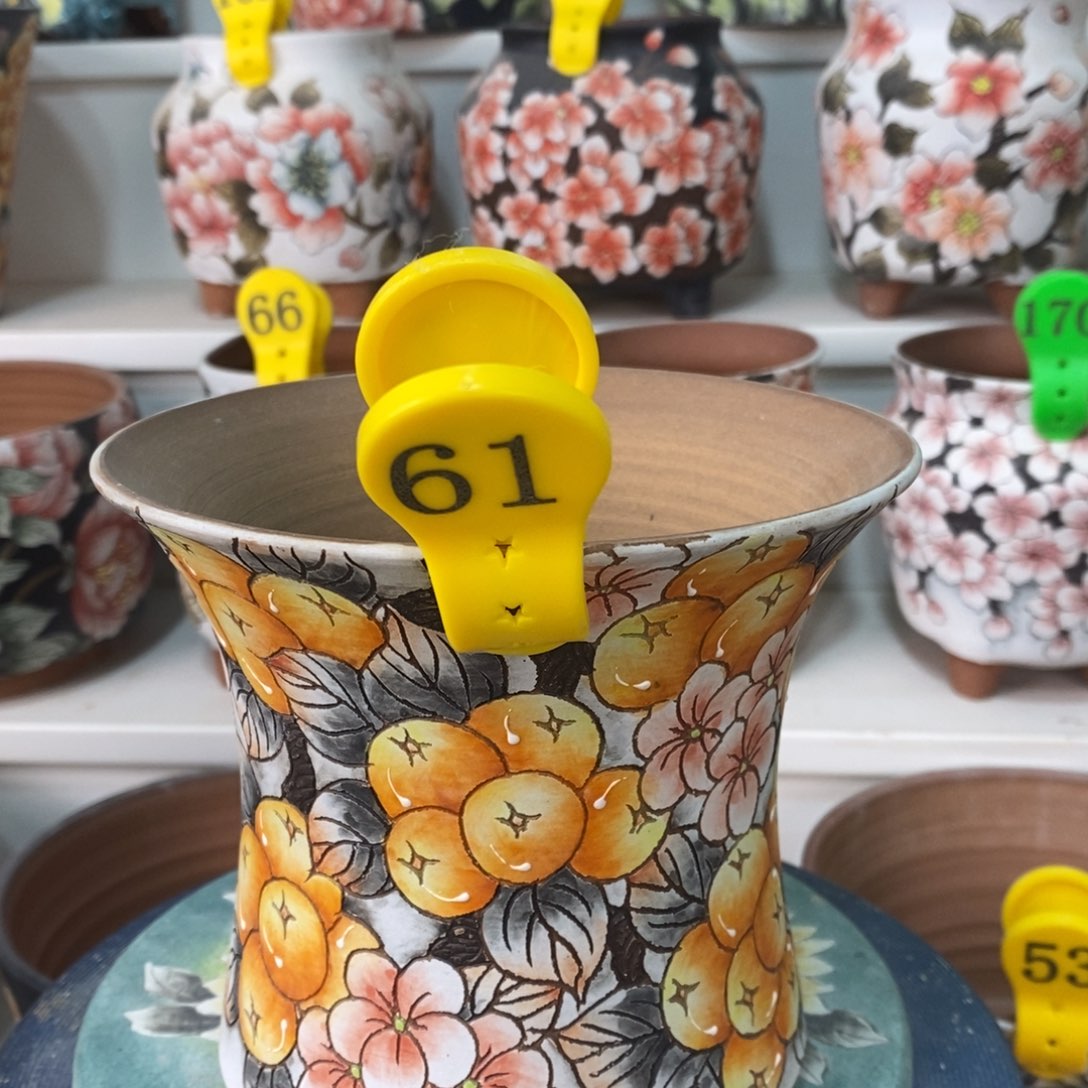 紫砂花盆水晶花盆61