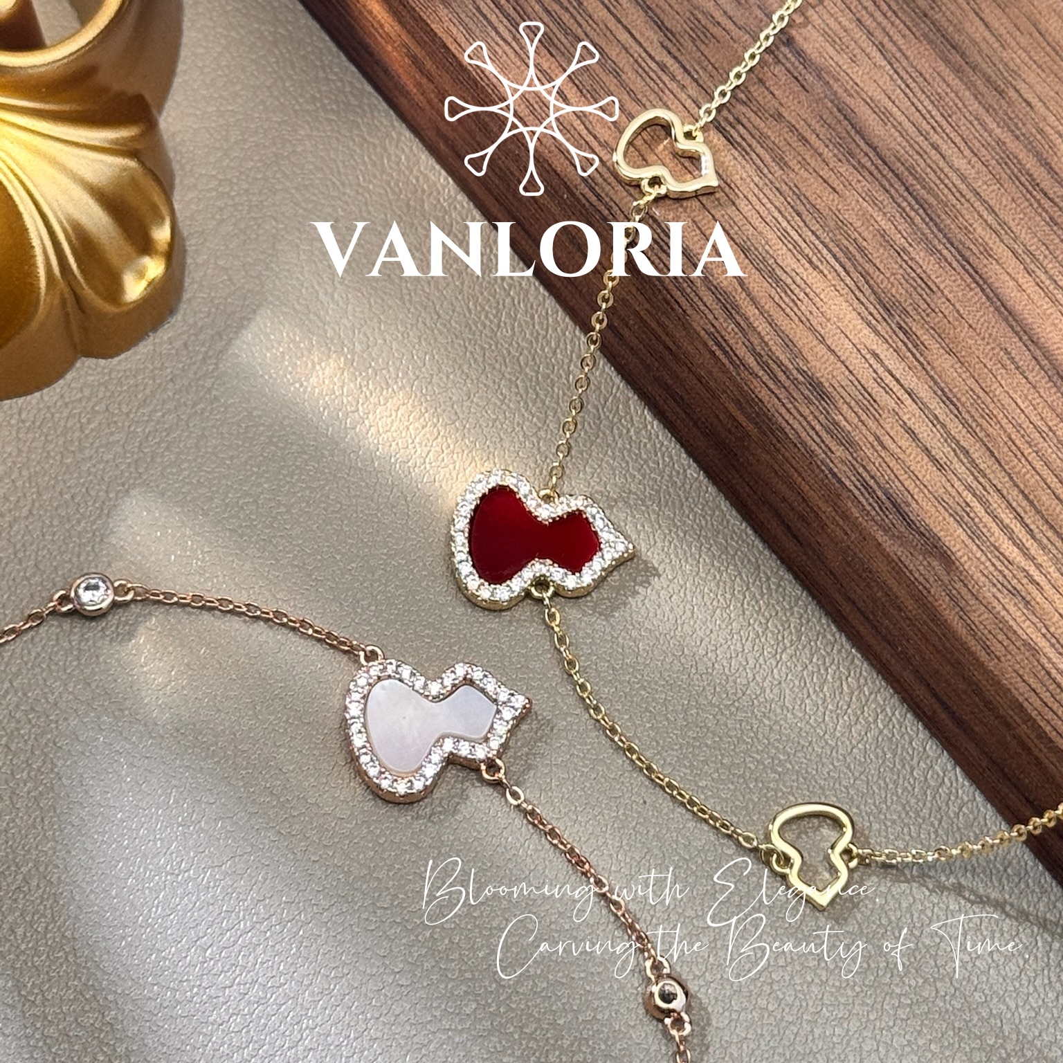 铜合金贝壳手链 【晴空】气质精致葫芦手链轻奢时尚小众简约百搭