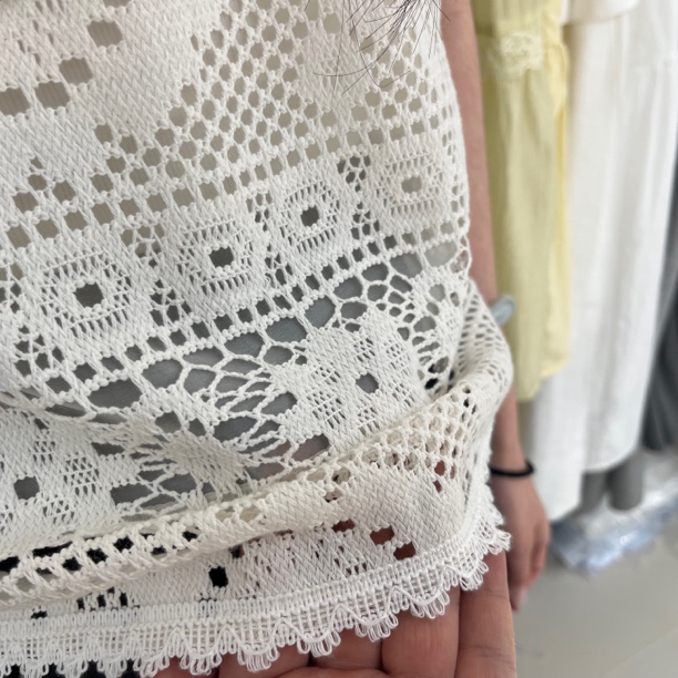 【蕾蕾严选】25655法式镂空钩花针织背心夏季新款纯欲洋气衣服女