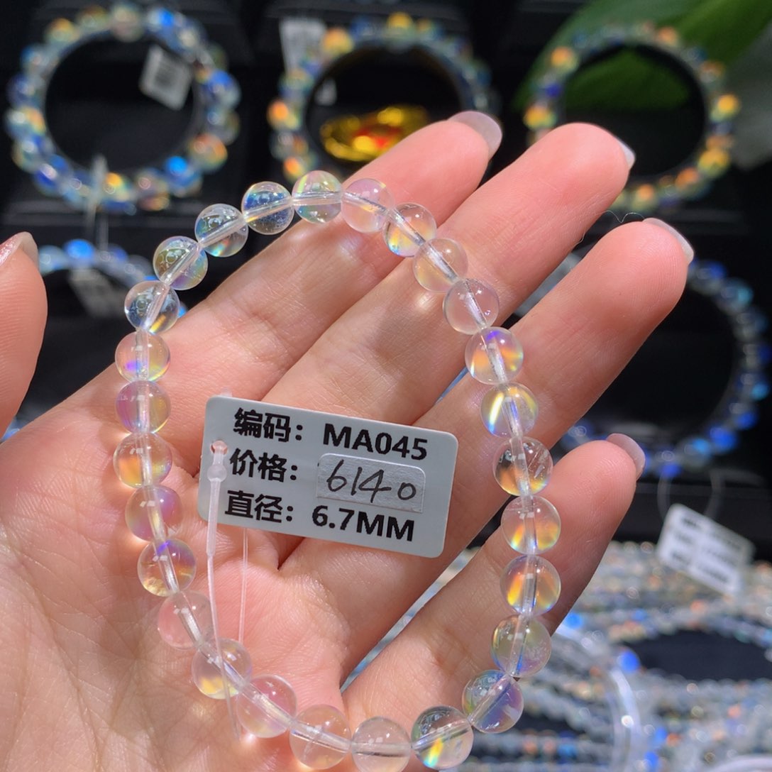 月光石手串未镶嵌MA045#6.7mm
