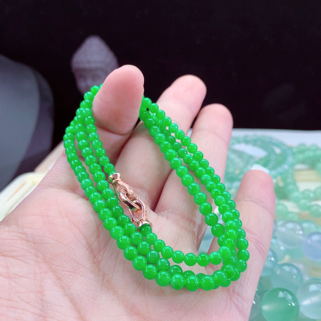 翡翠手链未镶嵌卡3.6-4