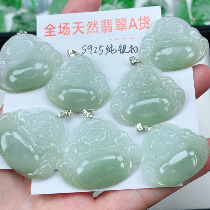 翡翠挂件银S925镶嵌多样性发其1