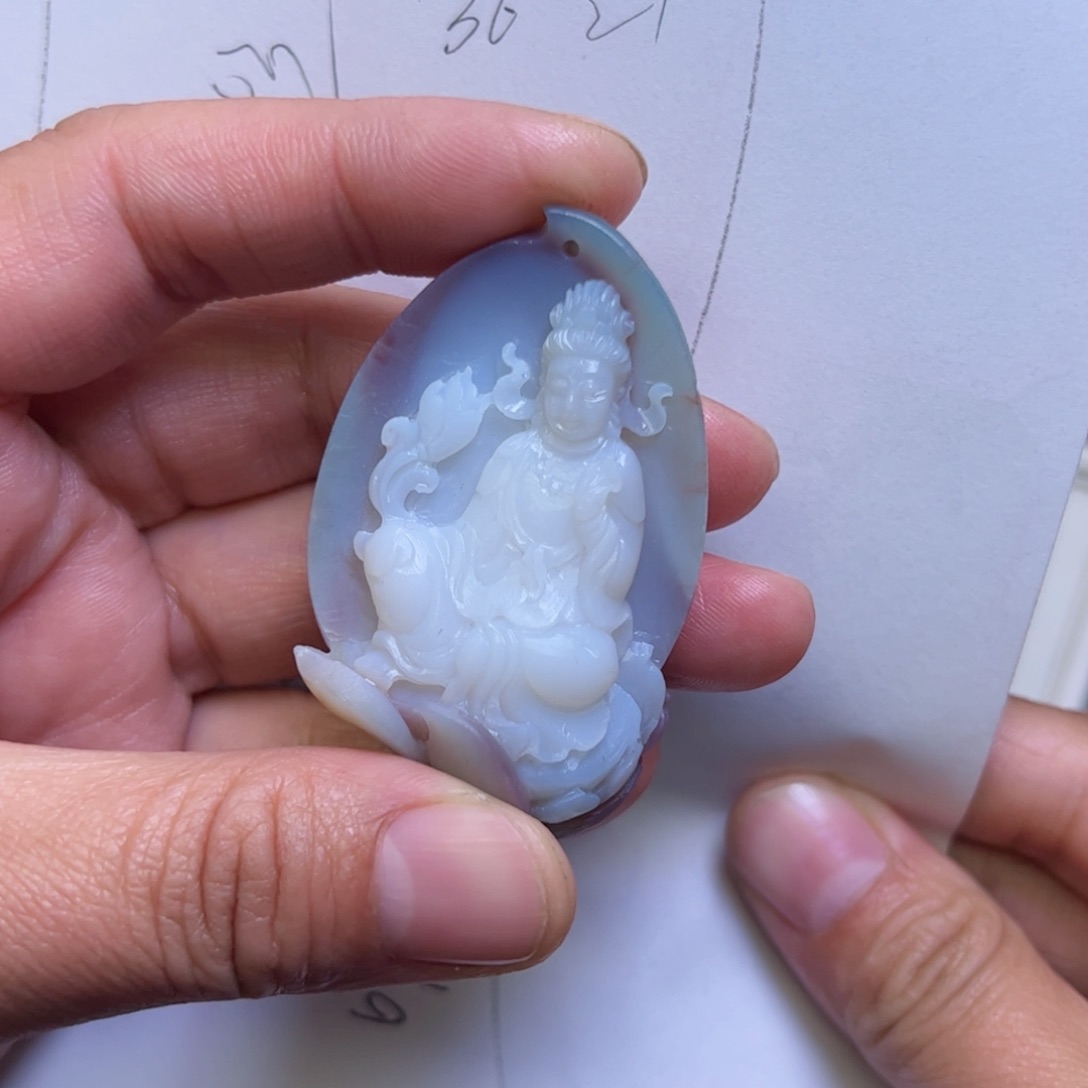 玛瑙/玉髓吊坠未镶嵌快****a