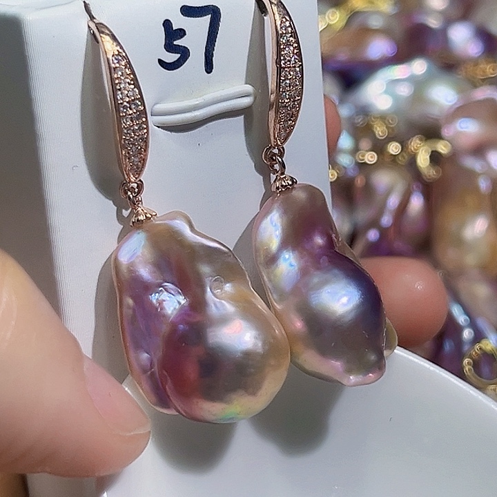 未镶嵌耳饰淡水珍珠