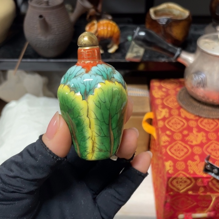 瓷中古工艺品摆件