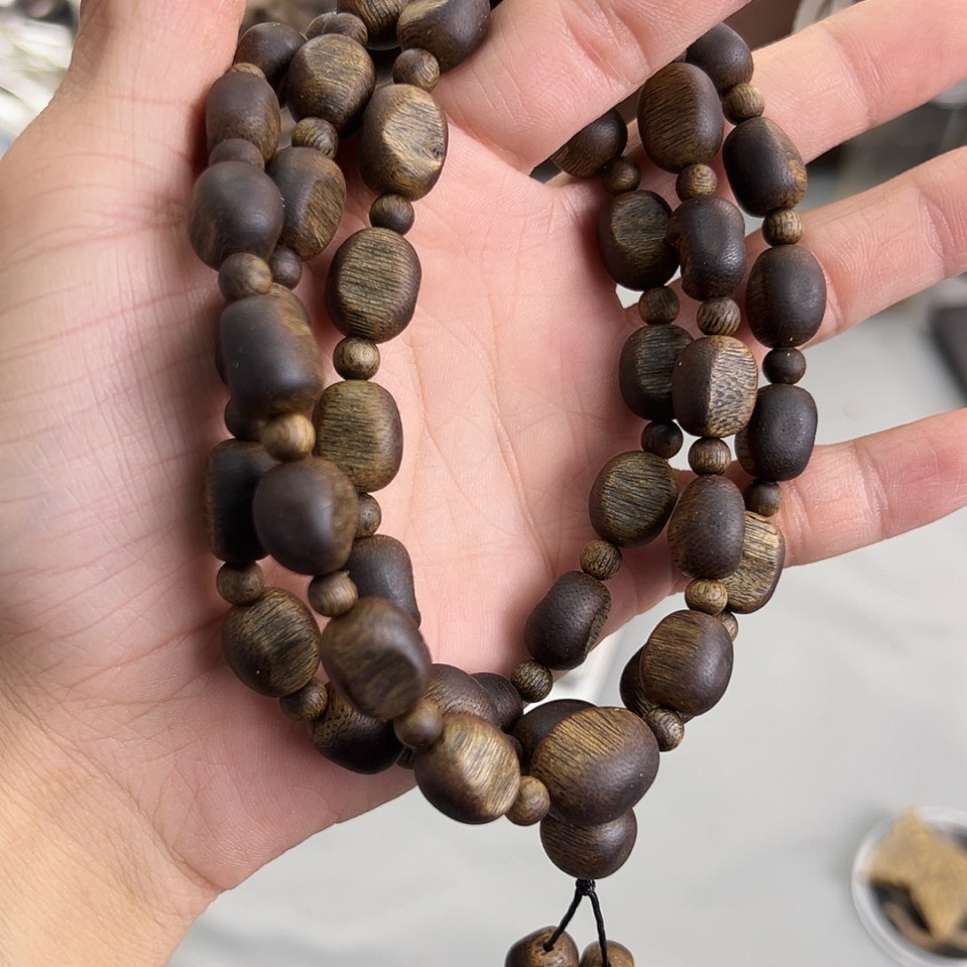 沉香沉香香囊海南罗门黑棋中留疤多圈沉水48克多样性发一