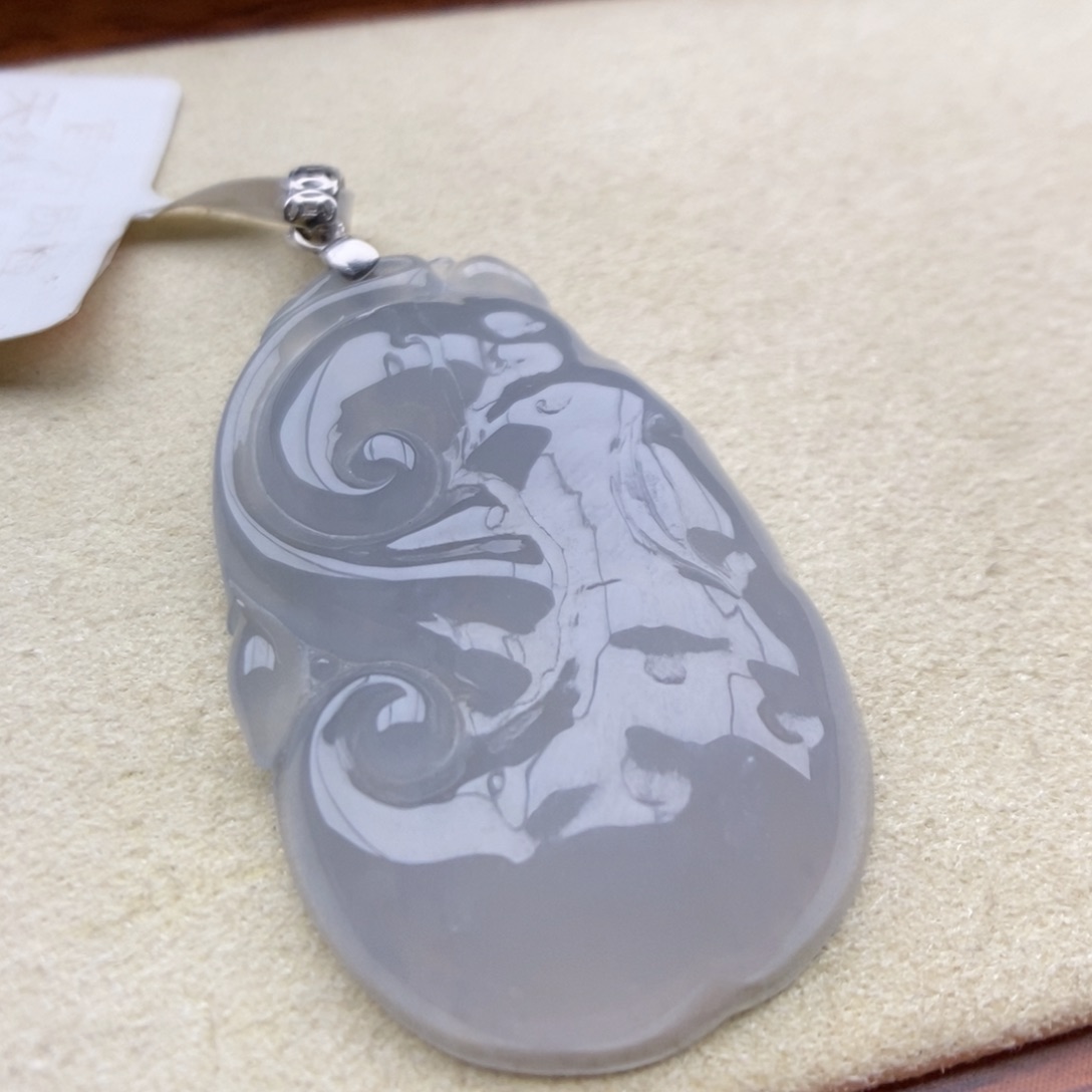 翡翠银S925镶嵌颈饰吊坠15