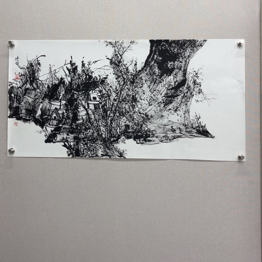 国画艺术家真人手绘