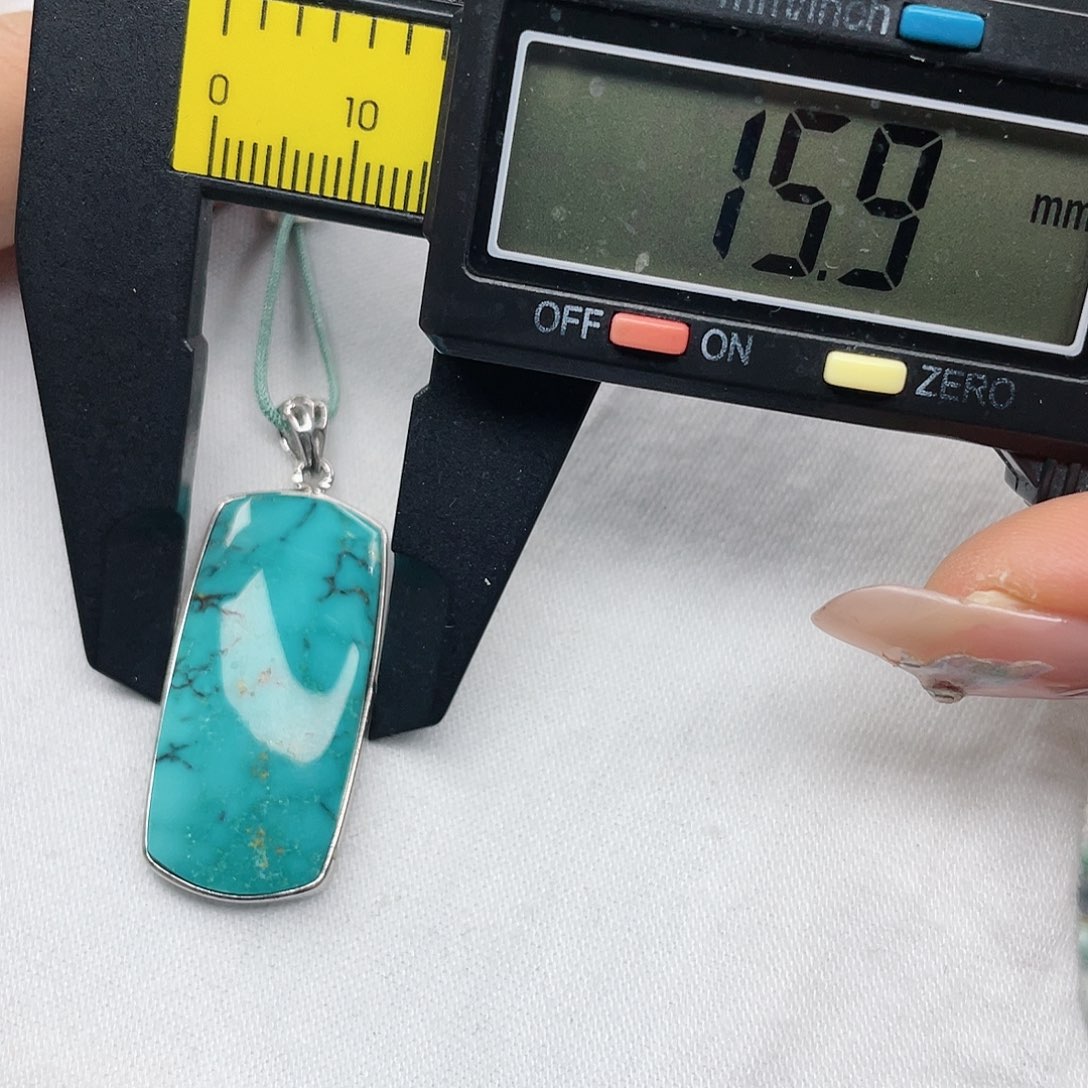 绿松石珠宝奇石银S925镶嵌