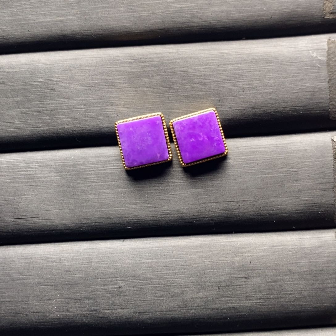 苏纪石（舒俱来）耳钉未镶嵌