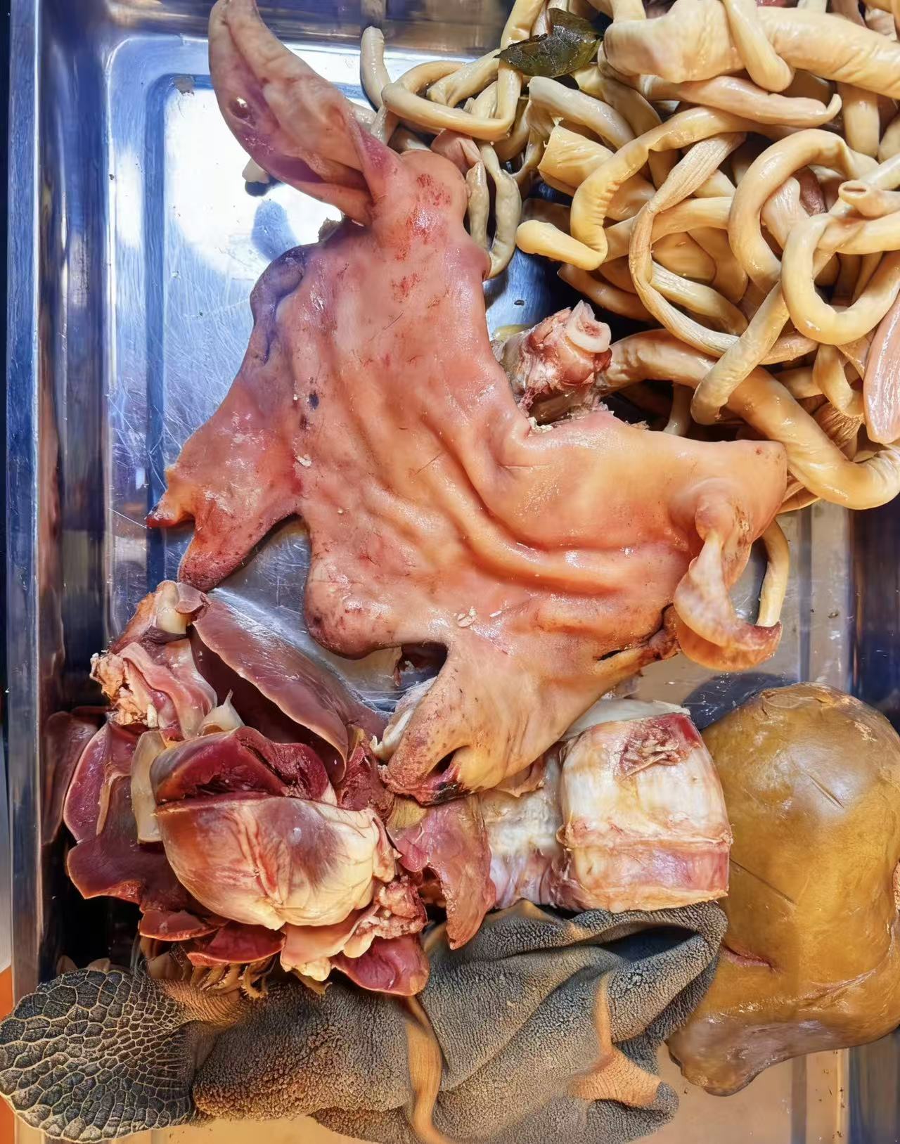 【顺丰包邮】羊脸肉羊肚羊肠羊心肺共4斤真空包装发货