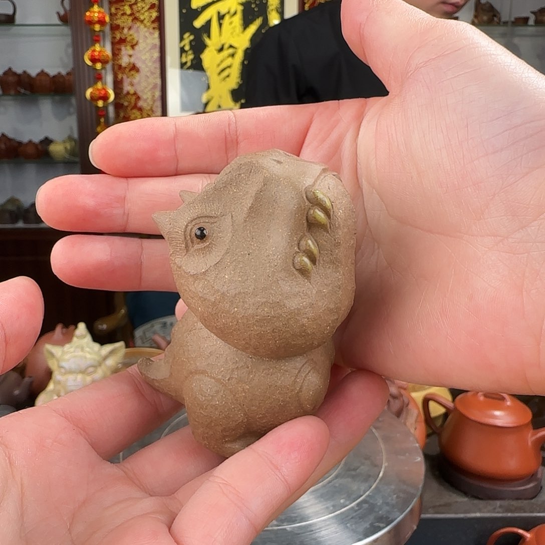 紫砂茶壶恐龙盖置