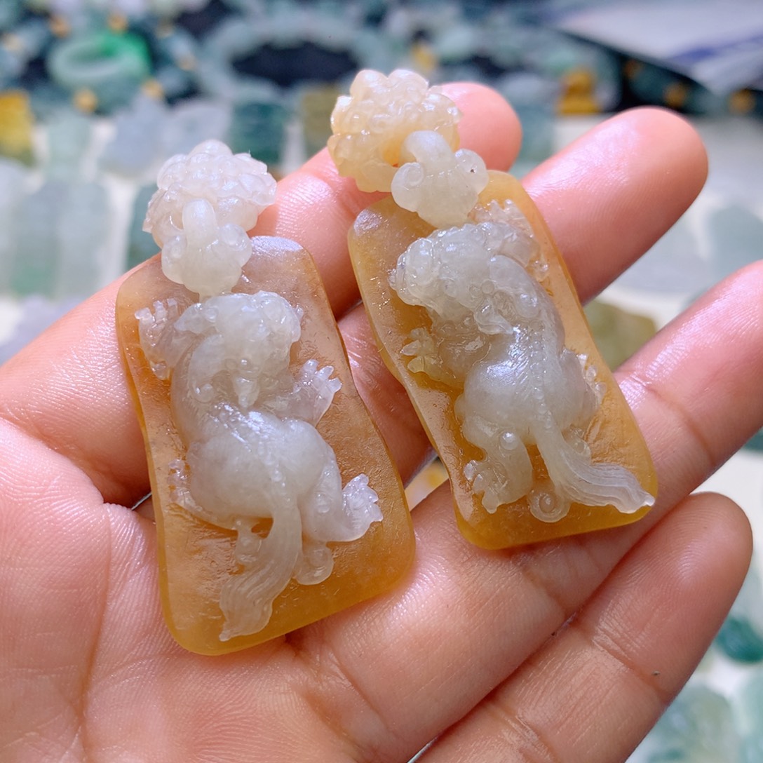 定制翡翠未镶嵌毛货抛光