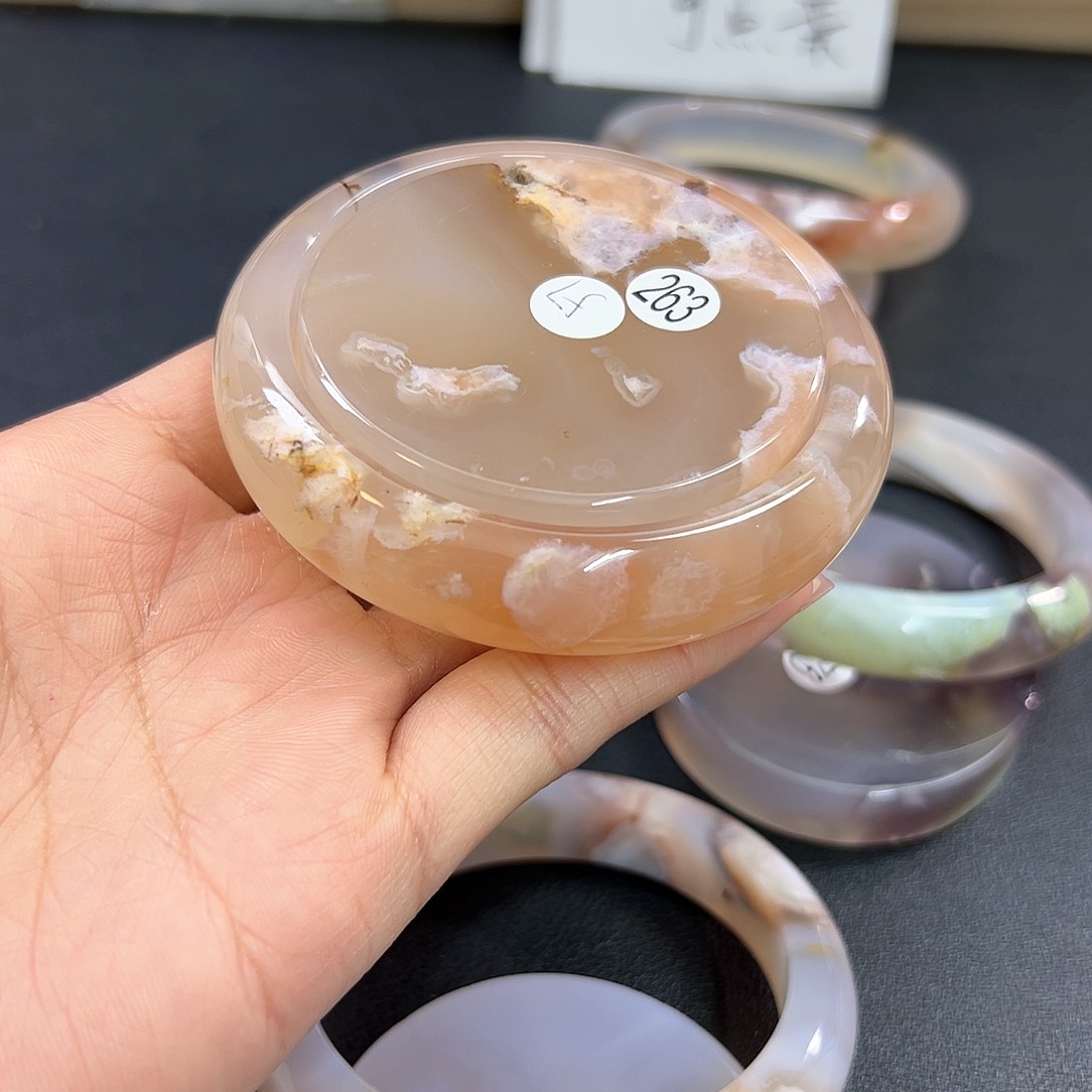 玛瑙/玉髓手镯未镶嵌格*：