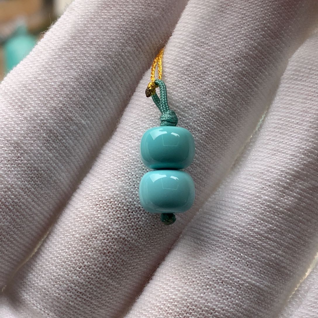 ****饭绿松石未镶嵌珠宝奇石直径8.2mm