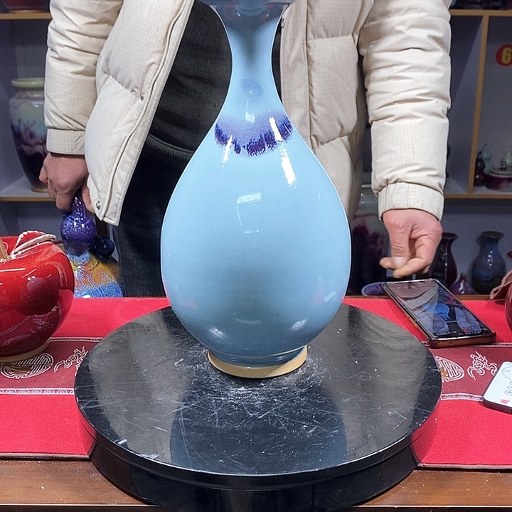 瓶中国神垕精品钧瓷