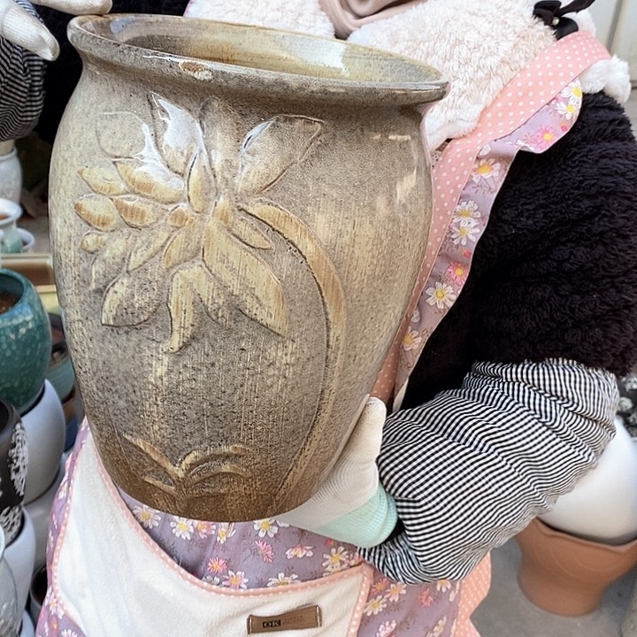 紫砂花盆正品口20高25