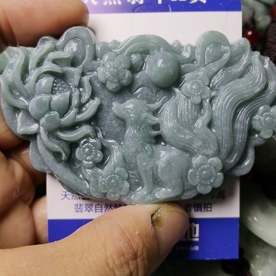 °****定制翡翠未镶嵌定制抛光挂件