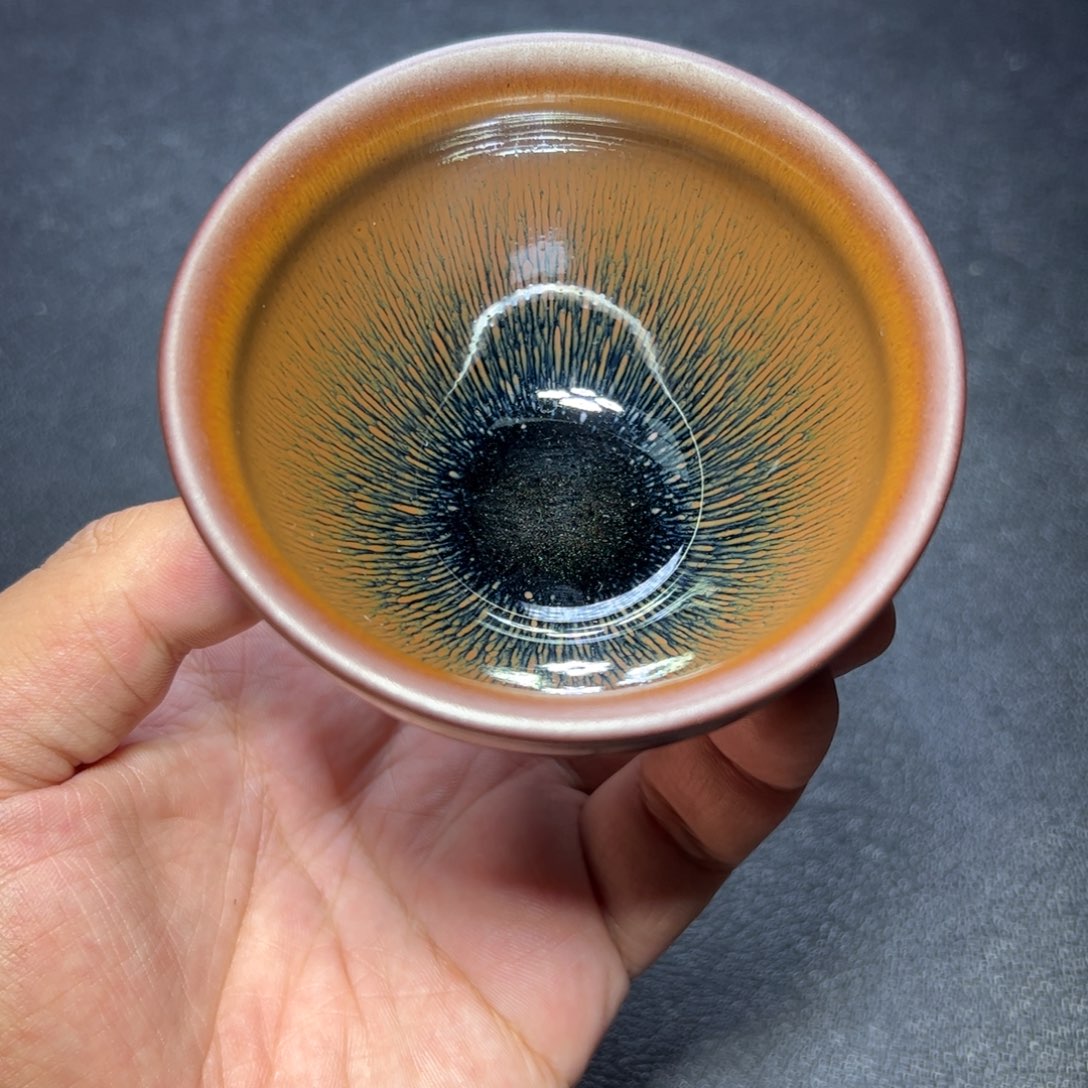 茶盏兔毫建窑建盏主人杯