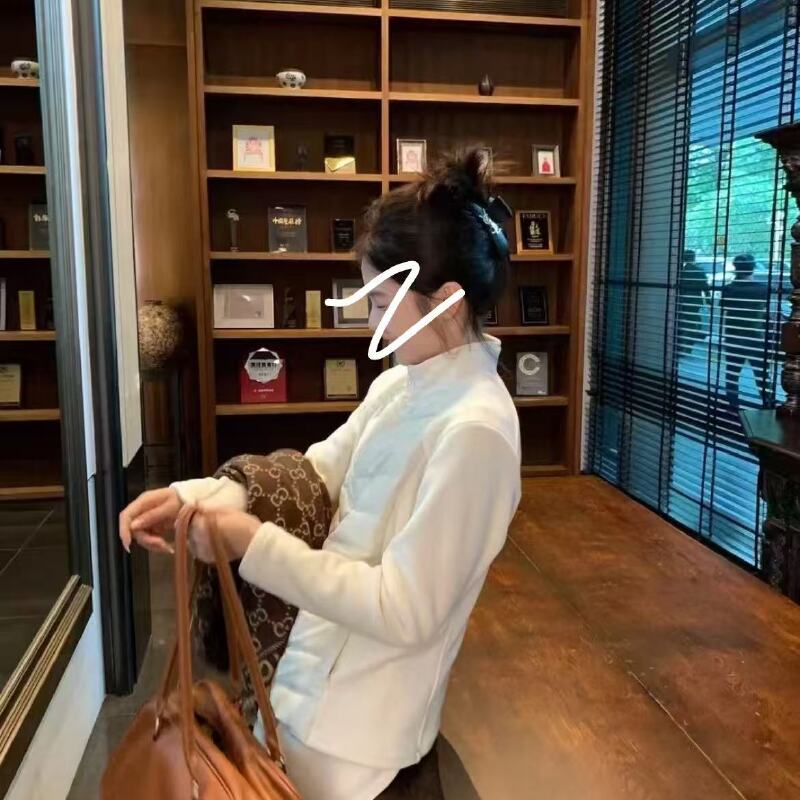 米满满-MEENI（1303#）“小蛮腰”韩系立领拼接百搭拉链外套 kc