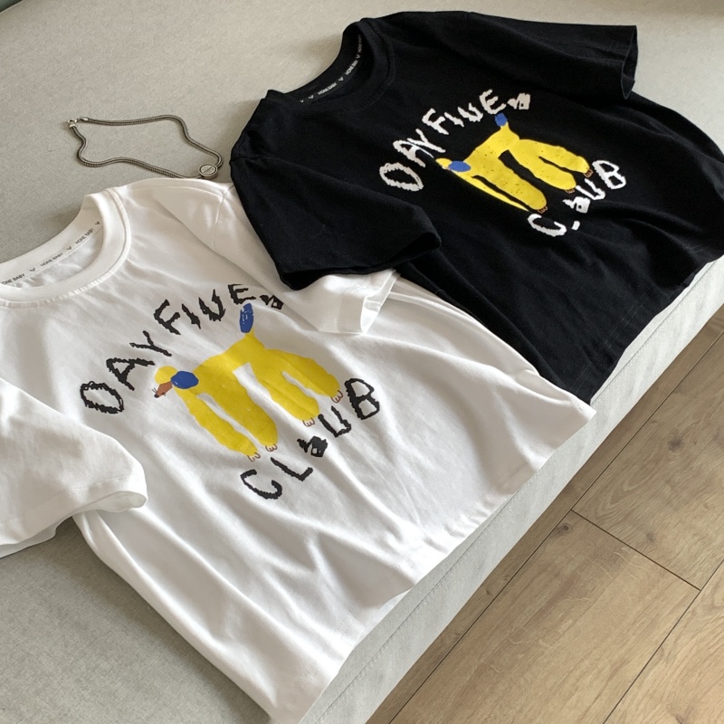 男童女童印花洋气短袖T恤夏款2025新品 37759