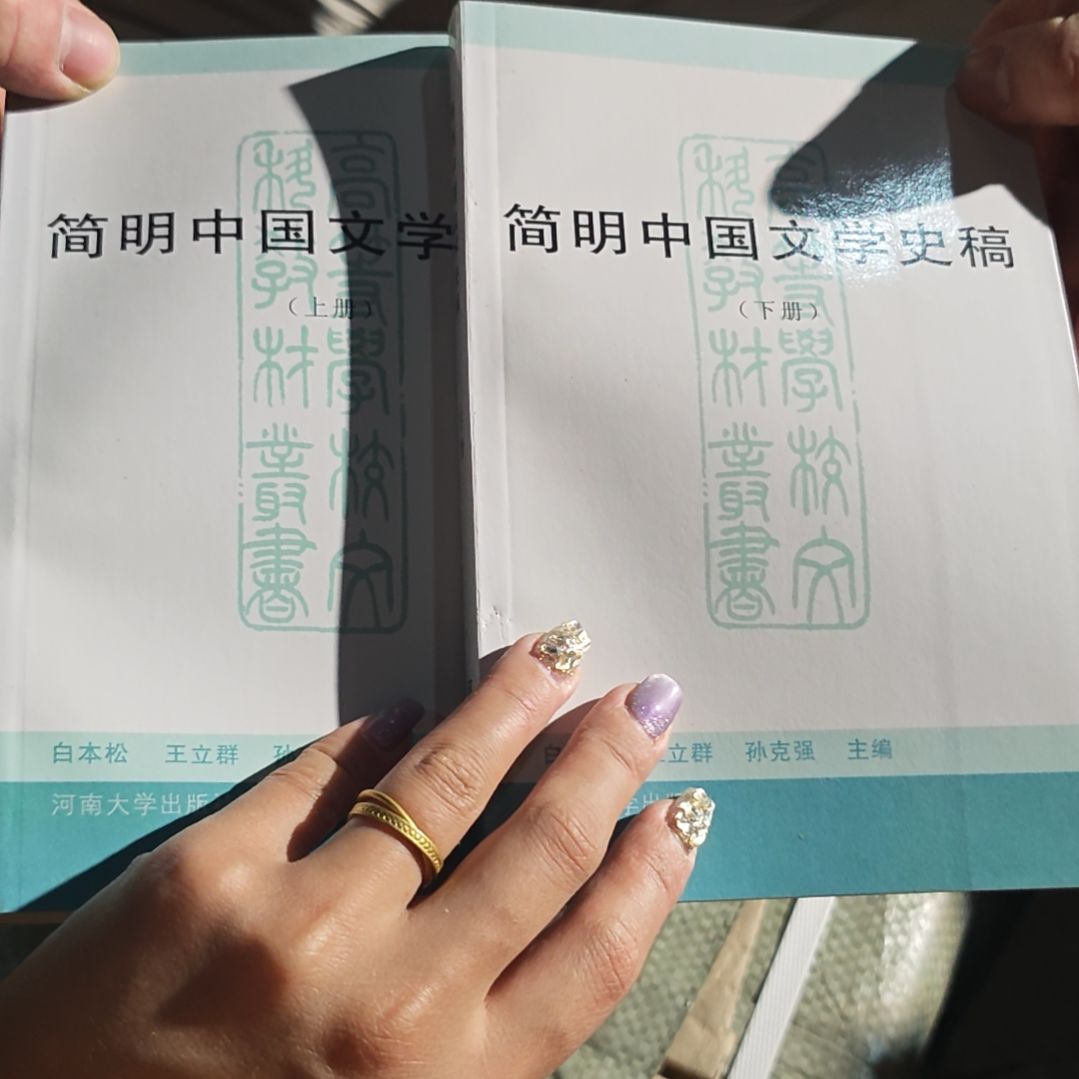 简明中国文学史稿上下册 （8品）