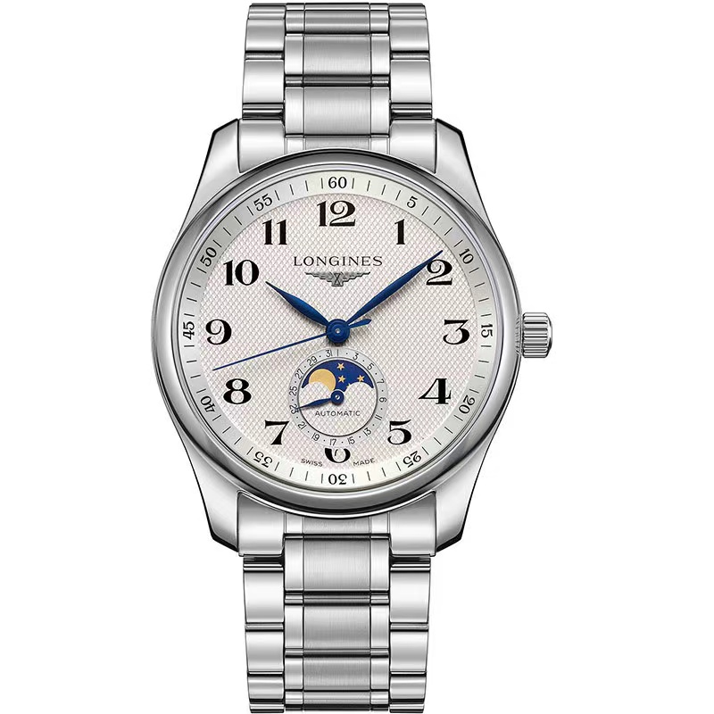 99新 Longines/浪琴 L2.909.4.78.6/四针月相经典数字/表径40