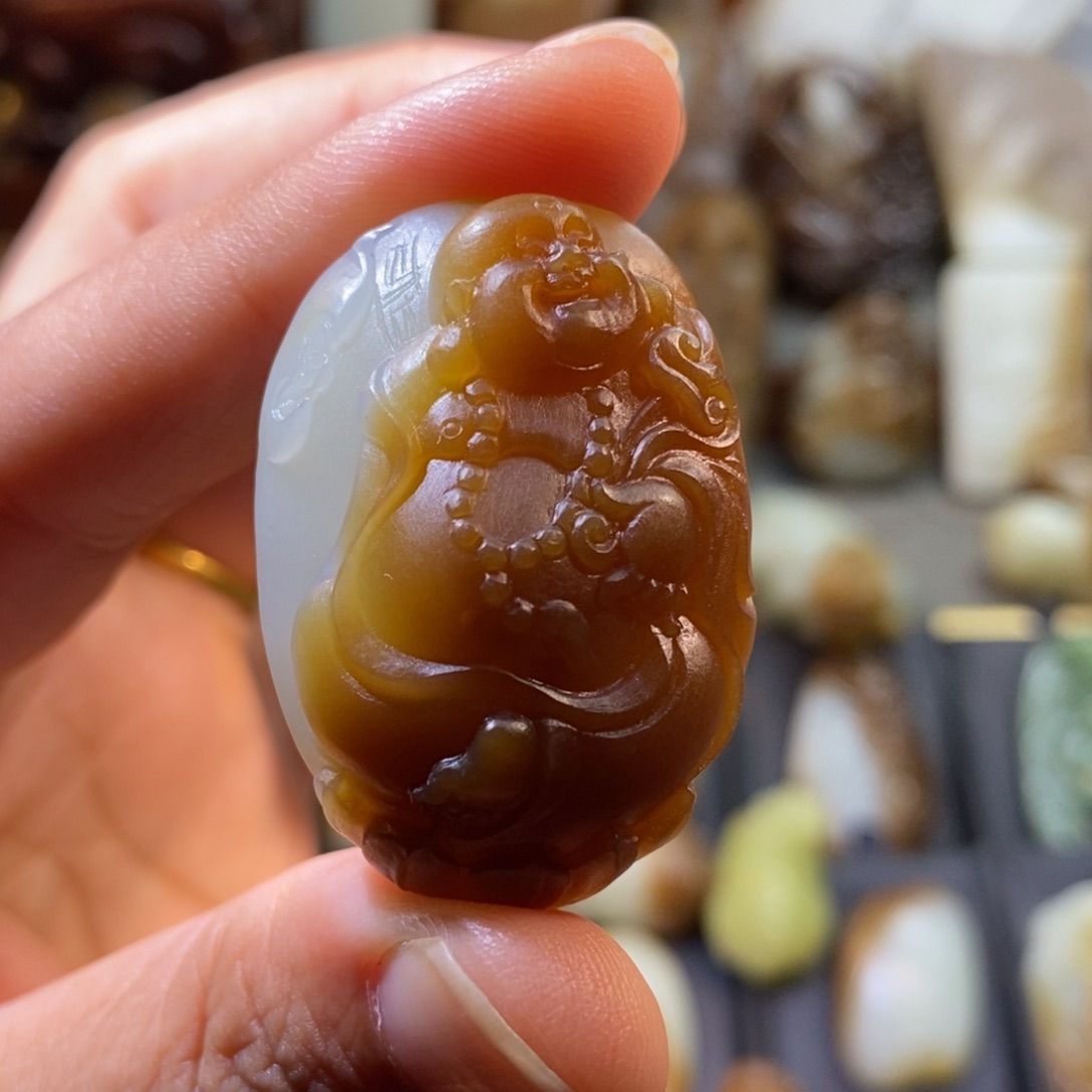 定制和田玉我**良开心佛