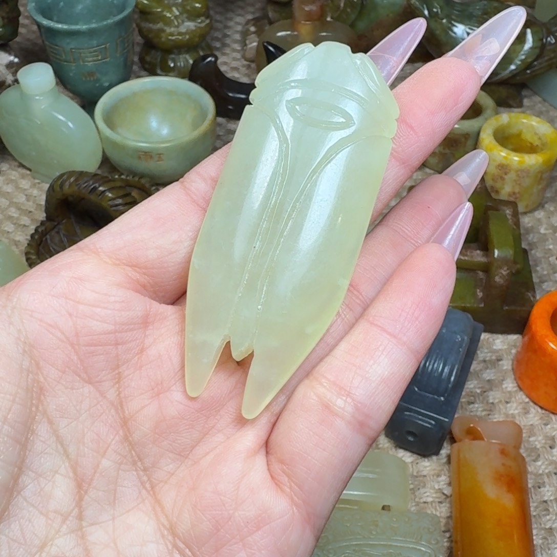 白玉菩提吊坠挂件