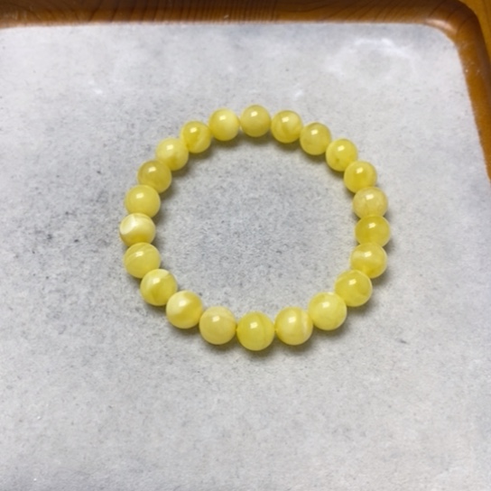 蜜蜡裸石未镶嵌手串