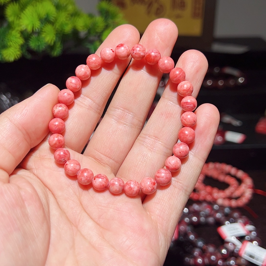 天然辰砂纯天然手串