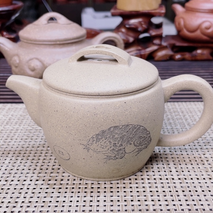 紫砂茶壶快*人汉瓦段泥