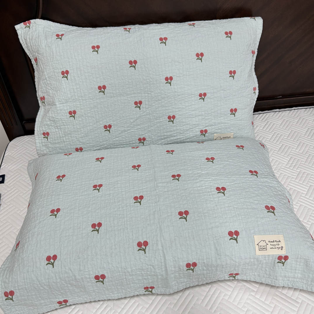 纯棉纱布枕巾50*75微瑕～R811