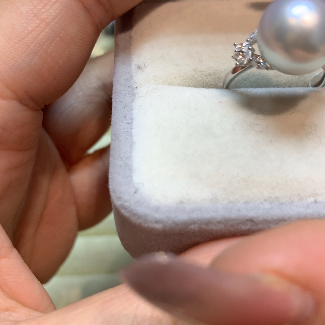 海水珍珠戒指14K金镶嵌