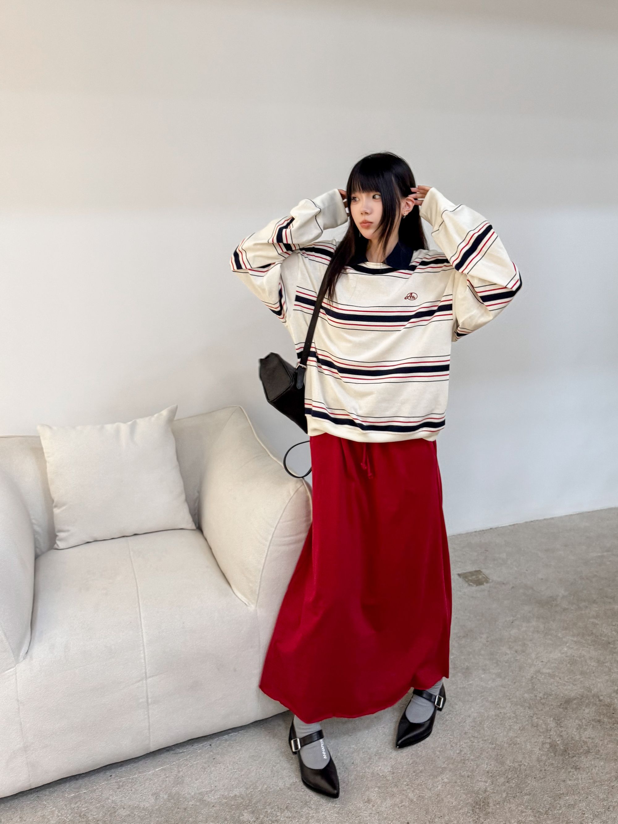 ANNAMOOER设计师品牌休闲款卫群裙AM74Q05